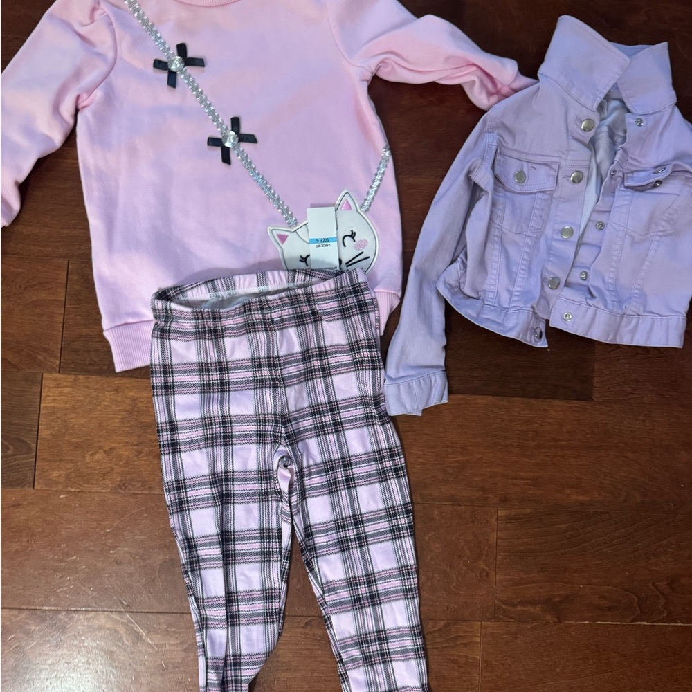 Pink and Purple Kids Outfit Set